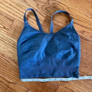 Adidas blue sports bra